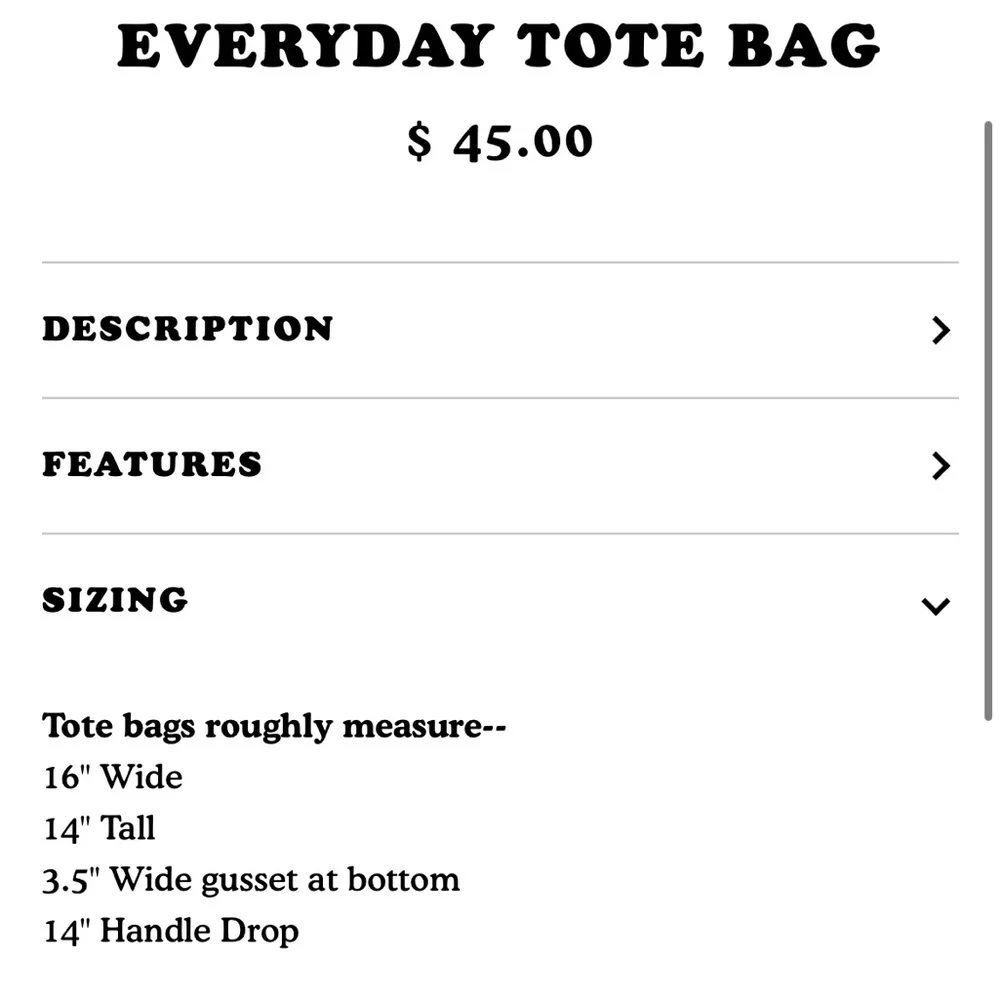 Big Bud Press Everyday Tote Light Yellow - Picture 4 of 5